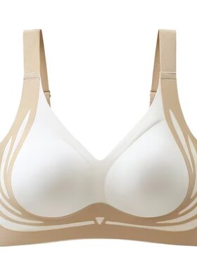 夏季内衣女小胸聚拢收副乳防下垂上托运动薄款美背无痕透气文胸