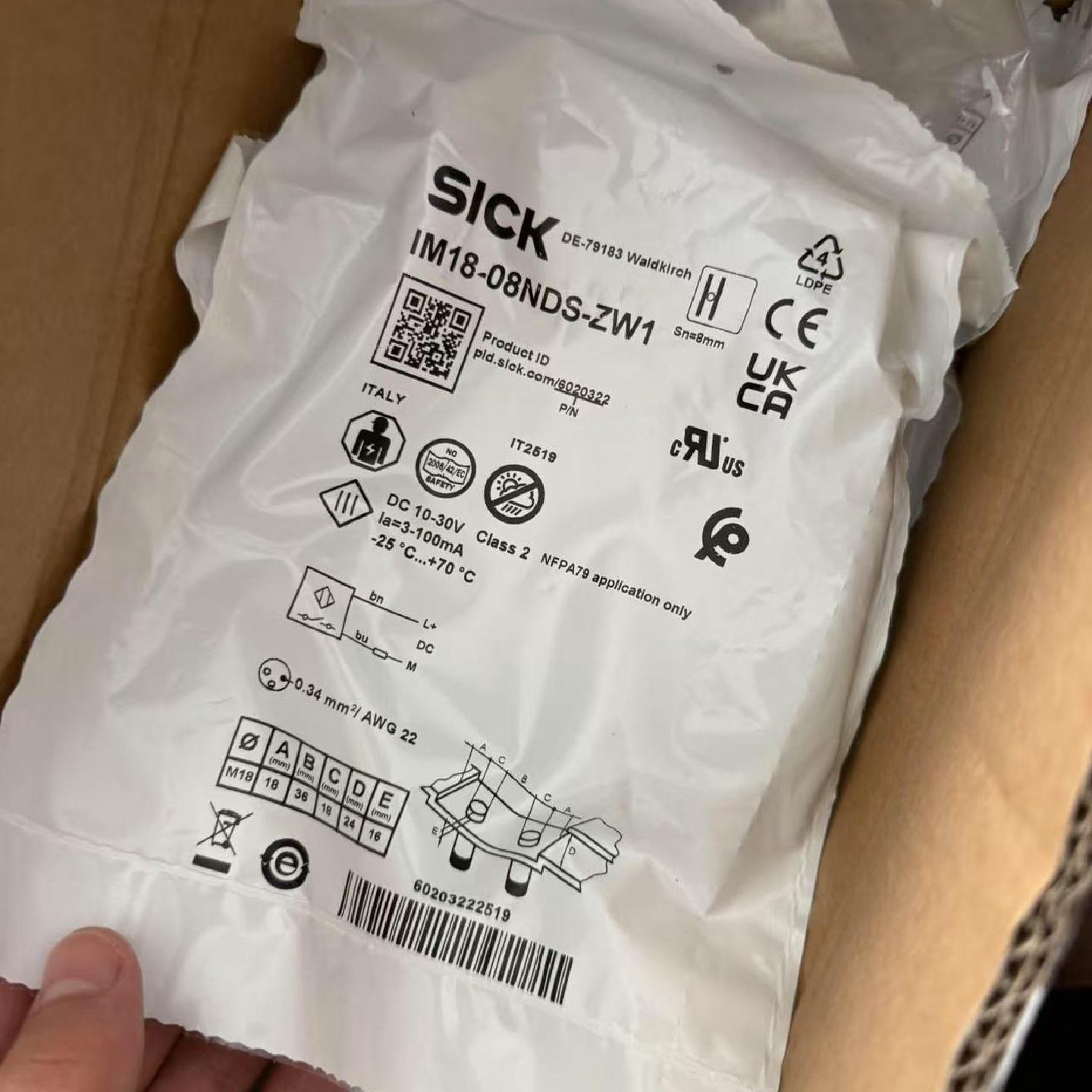 议价施克SICK IM18-08NDS-ZW1接近开关 全新原装正品现货