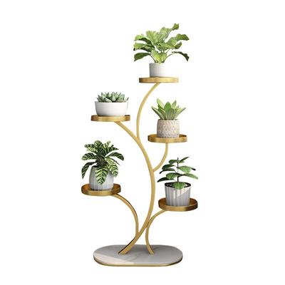 原创带轮可移动北欧铁艺客厅花架