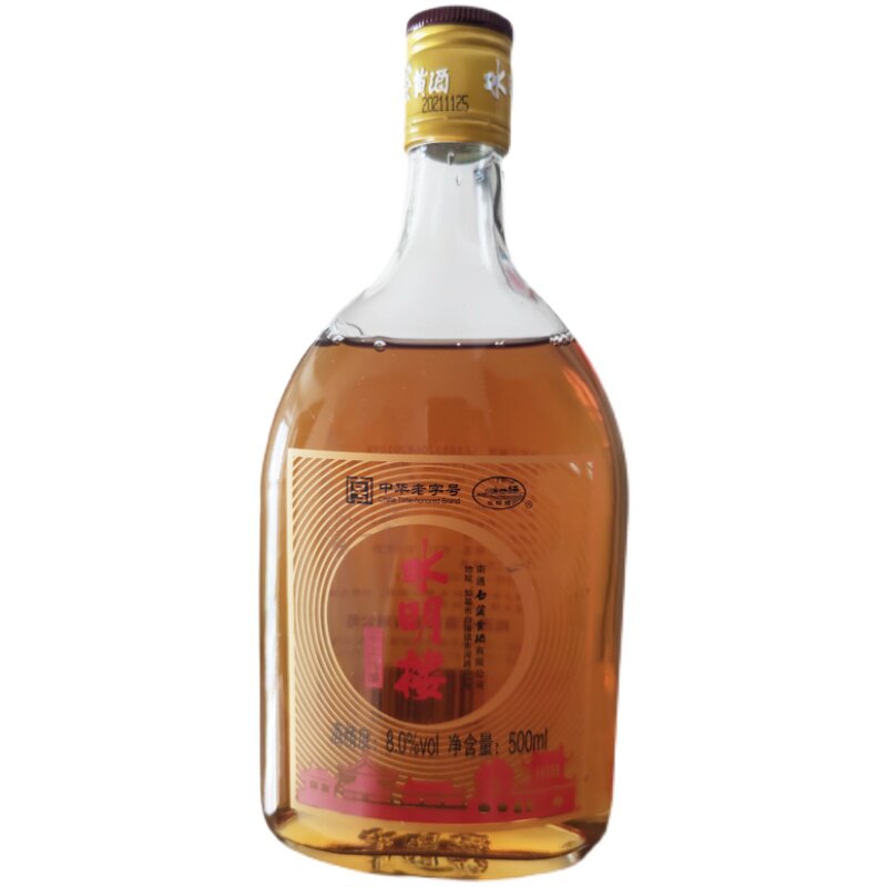 水明楼半甜型礼盒瓶装零添加黄酒