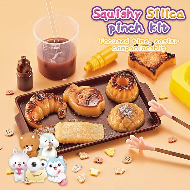 益比乐糯滋滋硅胶随身带系列捏创意套装随时解压玩捏DIY乐玩具