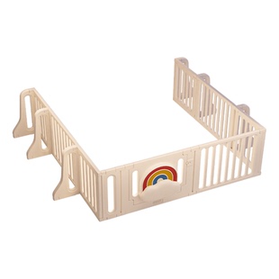 巧乐熊宝宝单面围栏婴儿防护栏客厅一侧地上爬爬垫三面游戏围栏