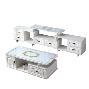 欧式电视柜家用客厅圆角茶几桌组合小户型简约收纳储物电视机柜子