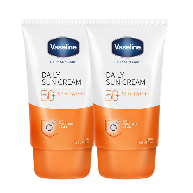 凡士林晶冻清爽养肤防晒霜女男士面部专用防晒防紫外线隔离50ml*2