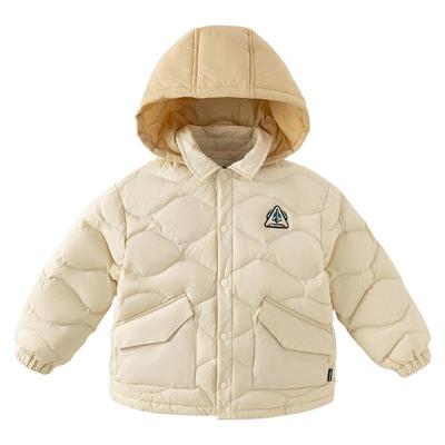 戴维贝拉男童白鸭绒羽绒服
