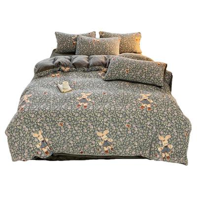 牛奶绒加厚被套宿舍单人双面加绒