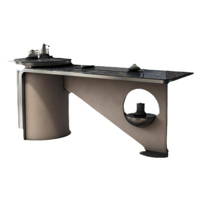 烧水壶全自动一体茶台轻奢岩板