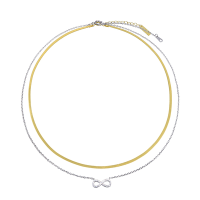 usite官方白百合同款叠戴项链女