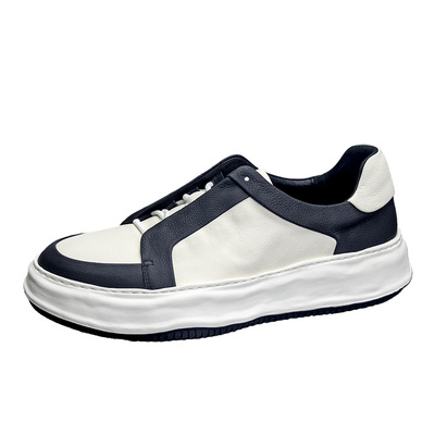 顿码增高板鞋简约休闲鞋头层牛皮