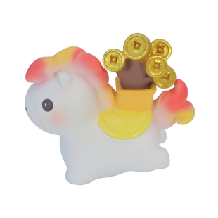 创意可爱小马车载马上不焦虑摆件中控内饰招财马上有钱花马年大吉