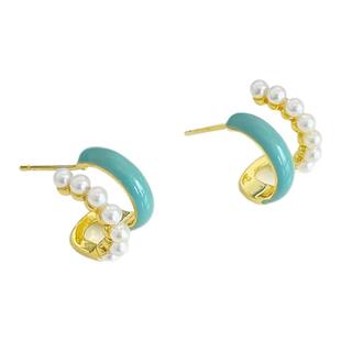 适合夏天的耳环薄荷蓝耳钉耳饰女轻奢高级感2025新款爆款女人味