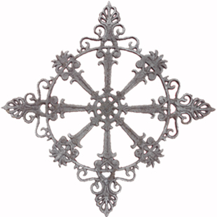 铁艺大门花玛钢铸造铸铁花铁门花院门装饰庭院栏杆花装饰铁艺配件