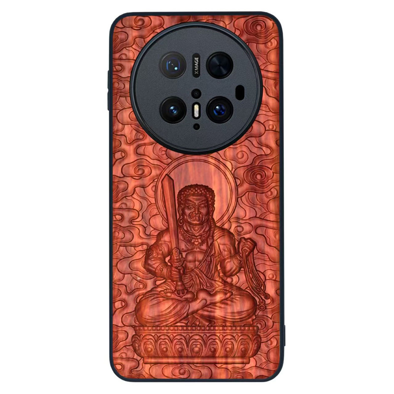血檀木浮雕华为Mate70pro+手机壳