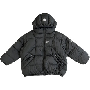 凯文家童装冬装新款男童中大童韩版字母印花儿童连帽羽绒服