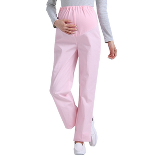 护士裤春夏白色松紧腰工作裤大码医护人员裤子医生护士孕妇托腹裤