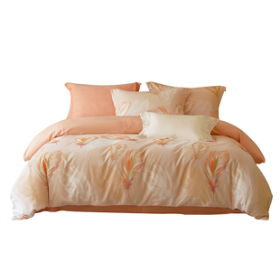 维科家纺全棉磨毛A类抑菌印花四件套秋冬季套件加厚保暖床单被套