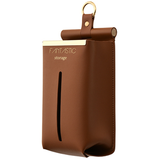 小西家北欧风可挂式轻奢皮革纸巾盒壁挂纸巾收纳盒家用抽纸盒