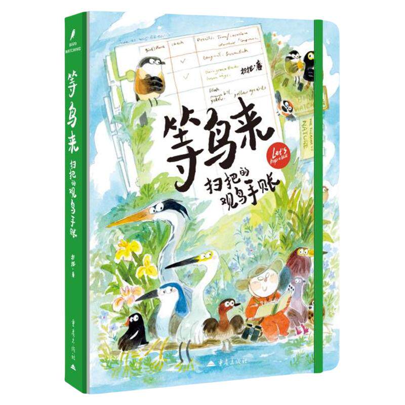 等鸟来 扫把的观鸟手账 礼盒版新书自然科普手账插画漫画绘画技艺手绘生活亲子共读心灵治愈识别方法自然鸟类科普教程 扫把画集