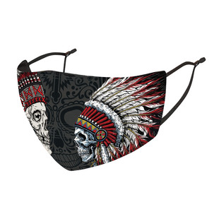 腰果花口罩明星同款网红冰丝骷髅头男街头潮款情侣防尘透气面罩