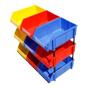 斜口零件盒塑料盒组合式工具箱盒螺丝五金收纳盒配件物料盒加厚