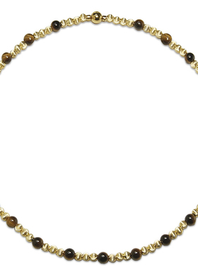 天然虎眼石双圈手珠项链