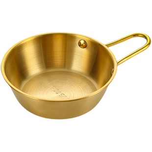 304不锈钢韩式米酒碗饭碗黄酒碗带把调料饭店专用热凉酒碗料理碗