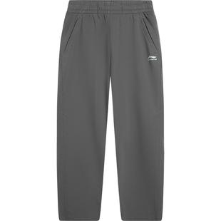 李宁热力裤丨卫裤新款男冬季黑色裤子直筒休闲裤加绒针织运动裤