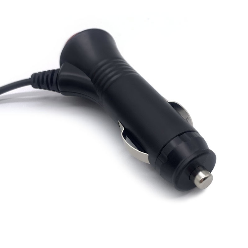 科宝隆dc5521车载小电器车充12V2A黑音叉弯头对点烟器电源开关线