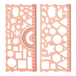 多功能百变万花尺儿童尺子小学生专用几何绘画模版一二年级手抄报学习套装画图直尺高颜值创意可爱学生党必备