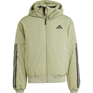 Adidas/阿迪达斯官方正品新款男士保暖连帽鸭绒面包羽绒服JG3843