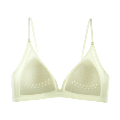 法式三角杯细肩带内衣女性感深V