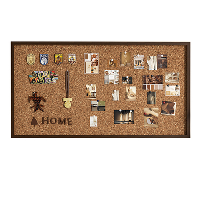 「进口实木」软木板照片墙展示框