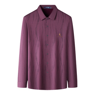 梦特娇男士秋冬加绒衬衫