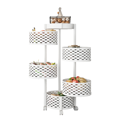厨房旋转多功能置物架