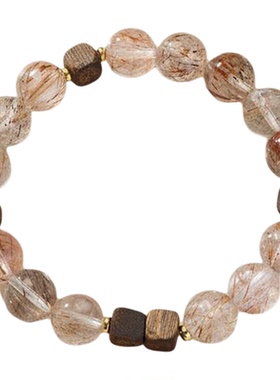 天然水晶串珠手链超七情绪稳定