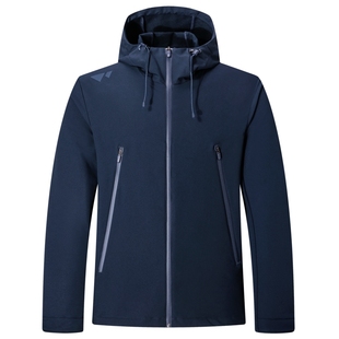 七匹狼官方正品男装夹克春季新款连帽防泼水外套时尚户外休闲茄克