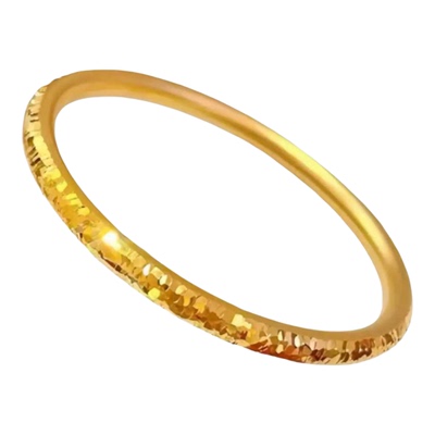 金包银爆闪碎冰冰手镯女实心素圈