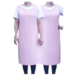 家用厨房防水防油皮围裙加长款21新款男女背心围腰无袖罩衣工作服