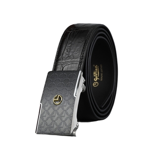 【新年礼物】金利来皮带男士鳄鱼皮腰带不锈钢防指纹自动扣礼盒