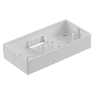 明装四联底盒86型明装三联底盒三位双位明盒双联明线线盒插座底座