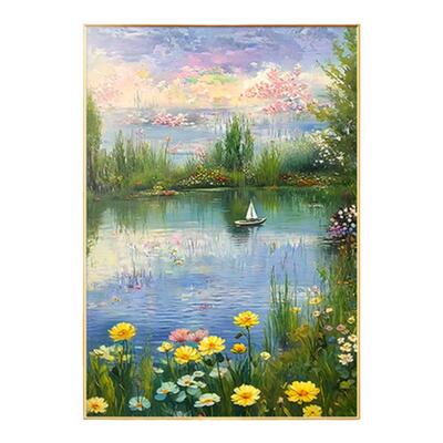 花卉玄关装饰画手绘油画