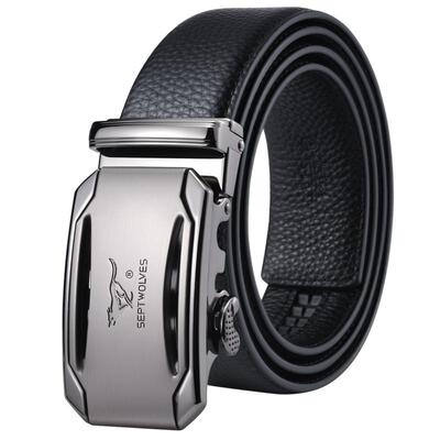 七匹狼皮带男款头层牛皮真皮腰带
