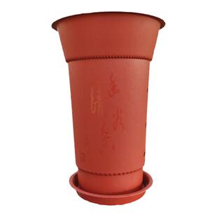 兰花盆塑料专用加厚仿紫砂带孔透气兰仔清仓兰草盆景加高种植花盆