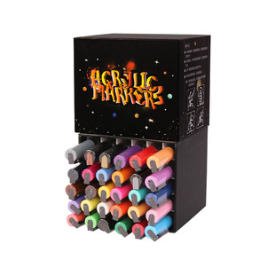 日本UNI三菱丙烯马克笔套装限定款1M/3M/5M宝色嘉POP海报水性笔0.7-2.5MM绘画POSCA涂鸦手绘不掉色全套礼盒装