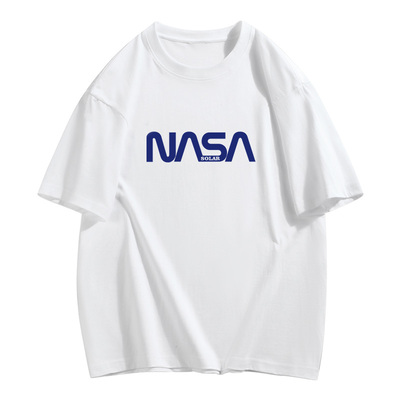 夏季情侣纯棉短袖上衣NASA联名款