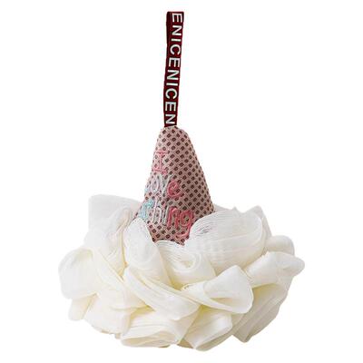 可爱冰淇淋沐浴球浴花搓澡两用