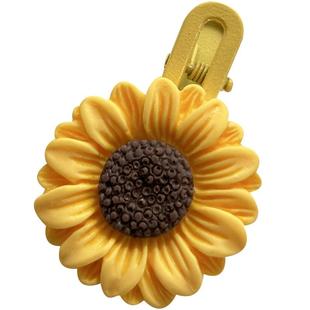 2025新款前额刘海侧边夹发夹子头饰头发卡子女鸭嘴向日葵太阳花朵