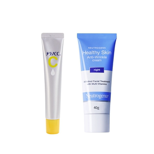 早c晚a乐敦CC精华液露得青a醇面霜抗皱修复视黄醇晚霜紧致vc亮白