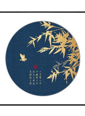 梅花荷花竹子国画来图定制尺寸