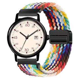 适用FIDODIDO七喜小子手表表带男女款fido dido运动编织磁吸学生